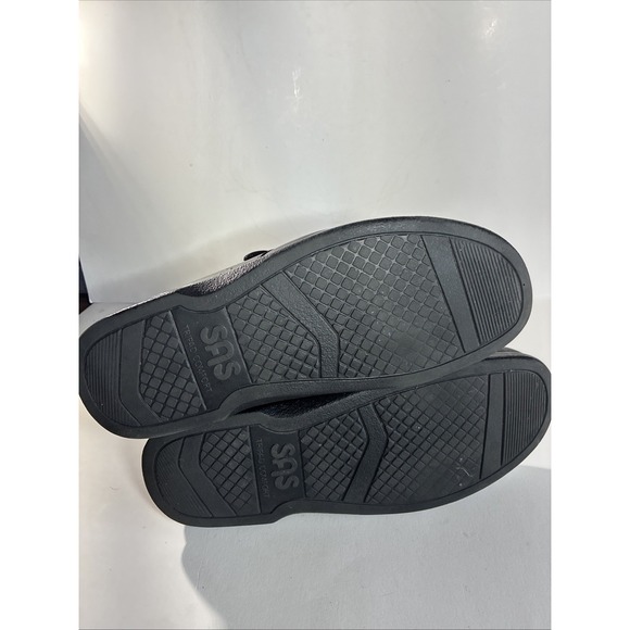 SAS-TRIPAD COMFORT Mens size 11.5 M Black Leather Comfort Shoe Double Strap - Picture 7 of 9